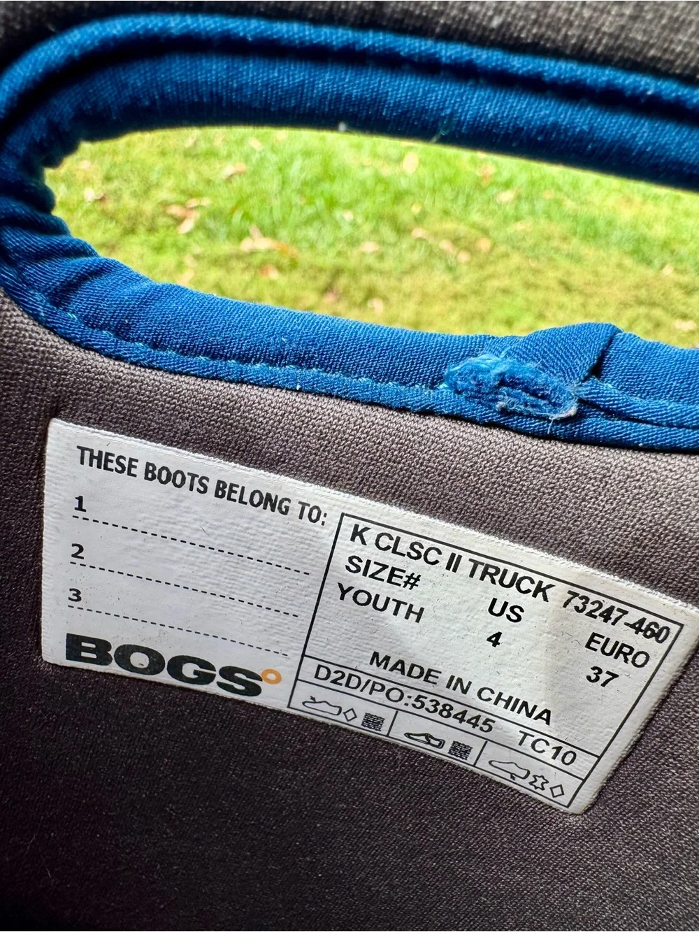Bog Boots Kid’s Blue Trucks Waterproof Winter Boots
